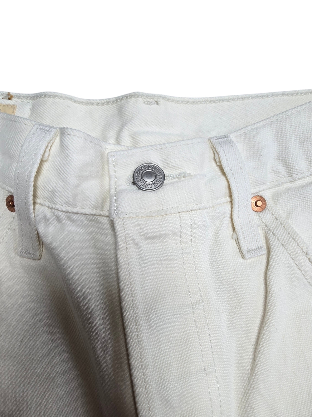 Levi’s 501 Big E Red Tab Vintage High Rise Denim Shorts Sz 25 Button Fly Premium